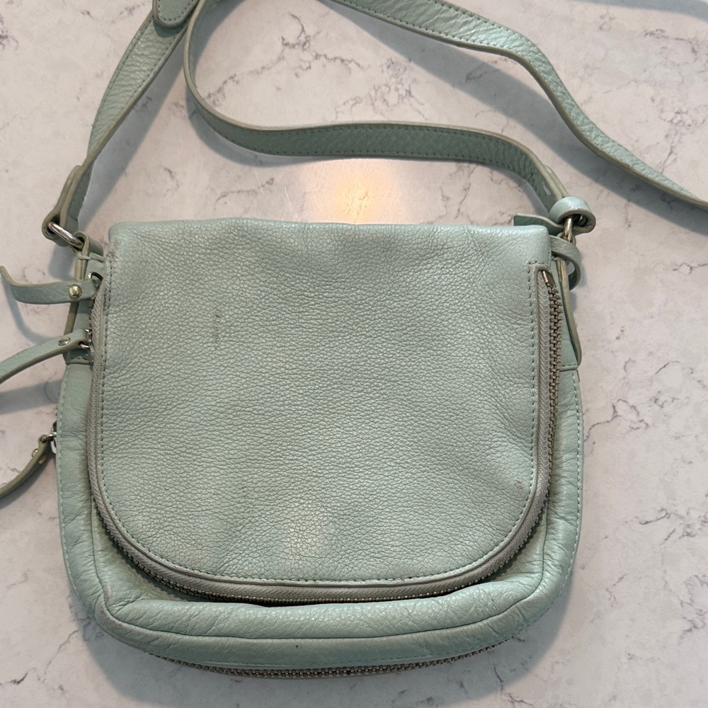 Vince Camuto Mint Green Leather Crossbody Bag